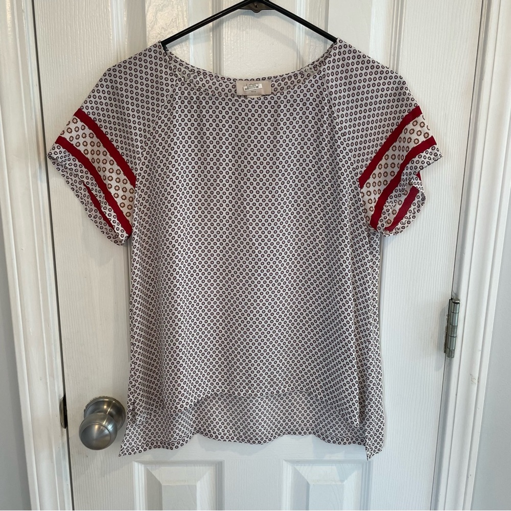 LOFT patterned blouse, size small